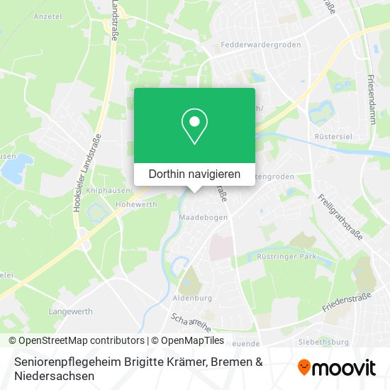 Seniorenpflegeheim Brigitte Krämer Karte