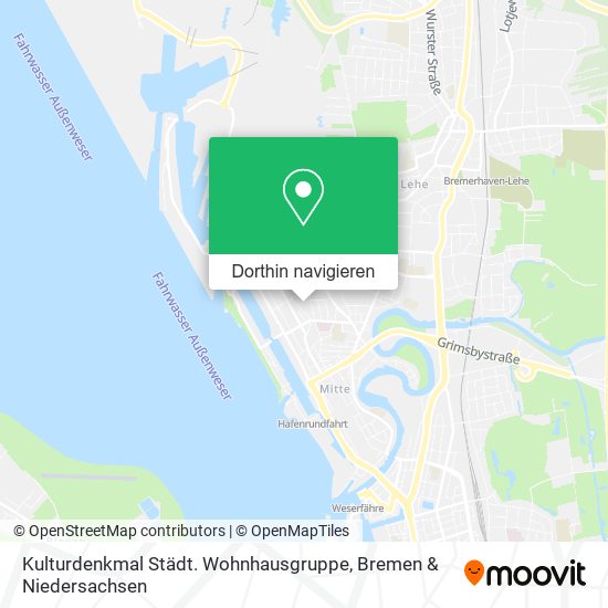 Kulturdenkmal Städt. Wohnhausgruppe Karte