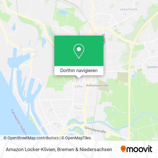 Amazon Locker-Klivien Karte