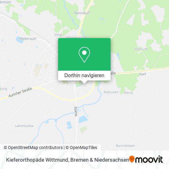 Kieferorthopäde Wittmund Karte