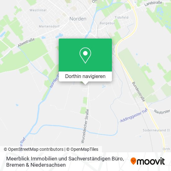 Meerblick Immobilien und Sachverständigen Büro Karte