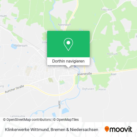 Klinkerwerke Wittmund Karte