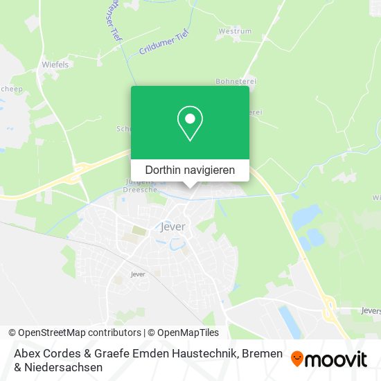 Abex Cordes & Graefe Emden Haustechnik Karte