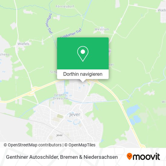 Genthiner Autoschilder Karte