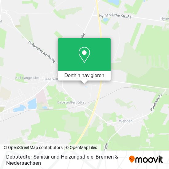 Debstedter Sanitär und Heizungsdiele Karte