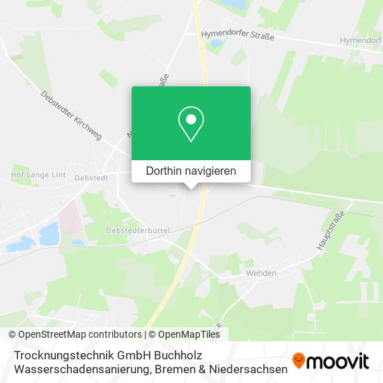 Trocknungstechnik GmbH Buchholz Wasserschadensanierung Karte