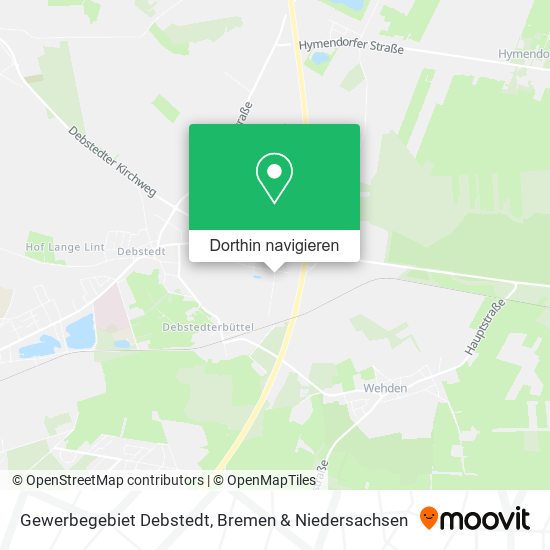 Gewerbegebiet Debstedt Karte