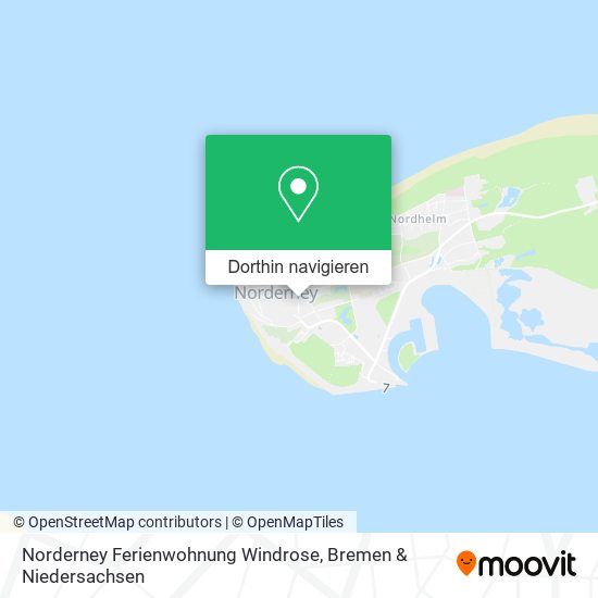 Norderney Ferienwohnung Windrose Karte