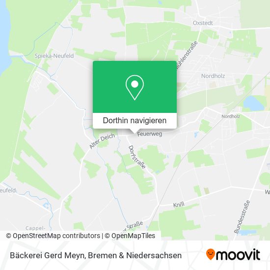 Bäckerei Gerd Meyn Karte