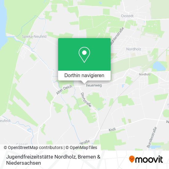 Jugendfreizeitstätte Nordholz Karte