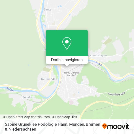 Sabine Grüneklee Podologie Hann. Münden Karte