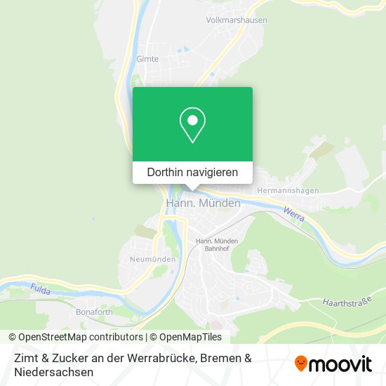 Zimt & Zucker an der Werrabrücke Karte