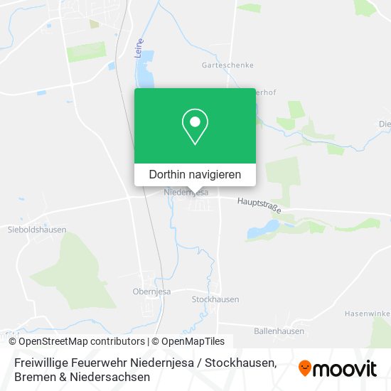 Freiwillige Feuerwehr Niedernjesa / Stockhausen Karte