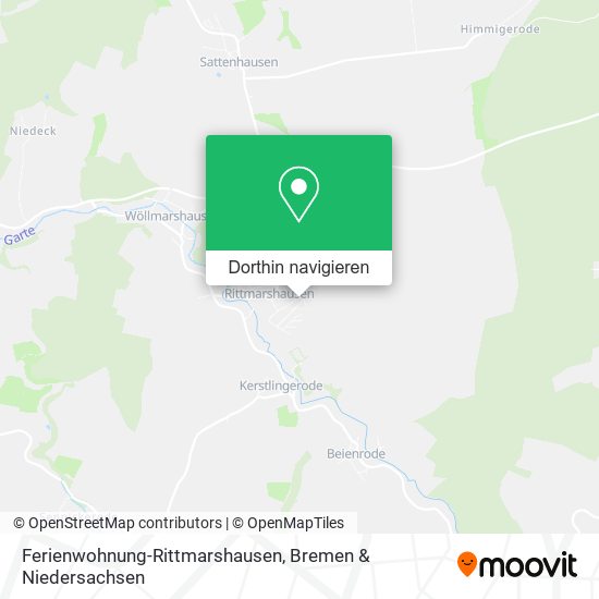 Ferienwohnung-Rittmarshausen Karte