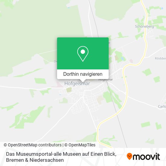 Das Museumsportal-alle Museen auf Einen Blick Karte