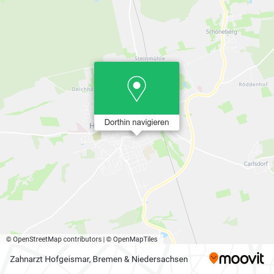Zahnarzt Hofgeismar Karte
