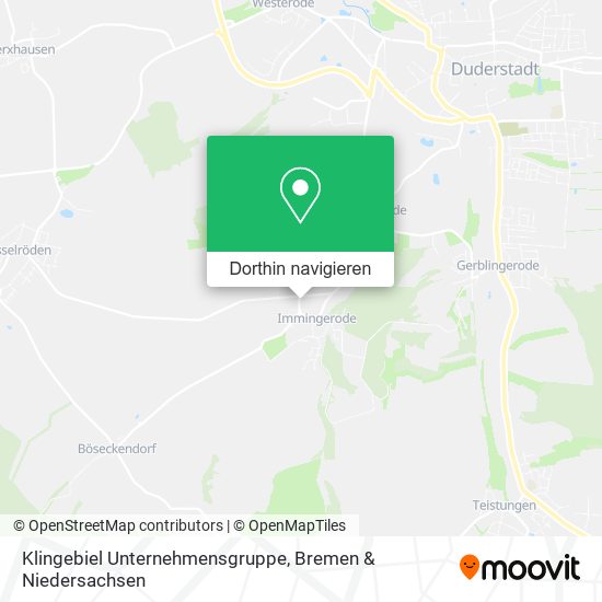 Klingebiel Unternehmensgruppe Karte