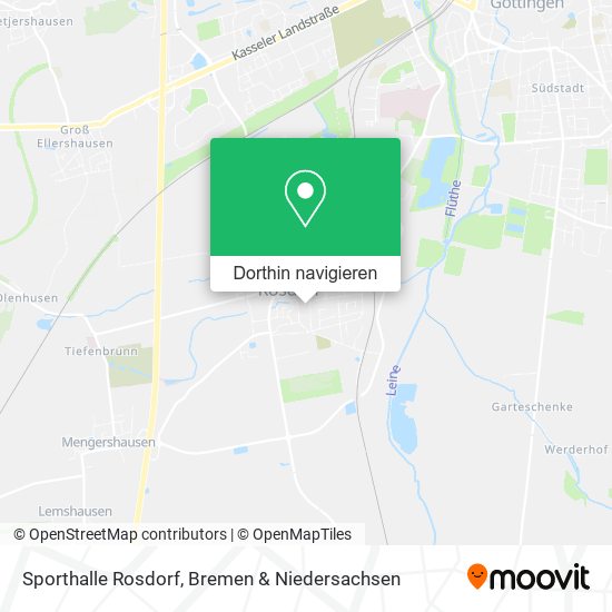 Sporthalle Rosdorf Karte