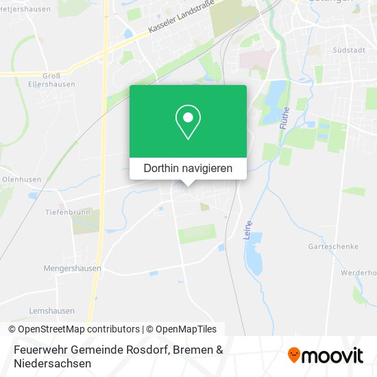 Feuerwehr Gemeinde Rosdorf Karte