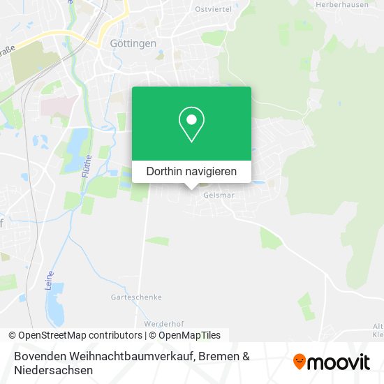 Bovenden Weihnachtbaumverkauf Karte