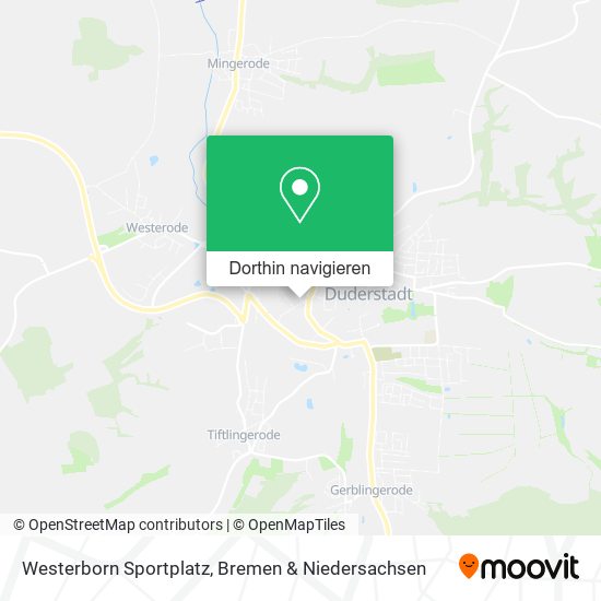 Westerborn Sportplatz Karte