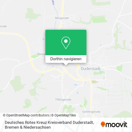 Deutsches Rotes Kreuz Kreisverband Duderstadt Karte