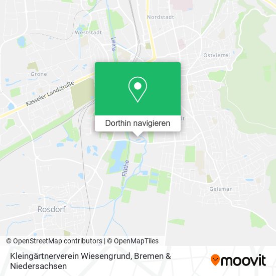 Kleingärtnerverein Wiesengrund Karte