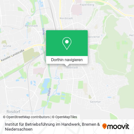 Institut für Betriebsführung im Handwerk Karte