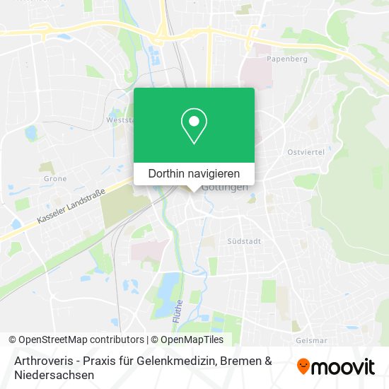 Arthroveris - Praxis für Gelenkmedizin Karte