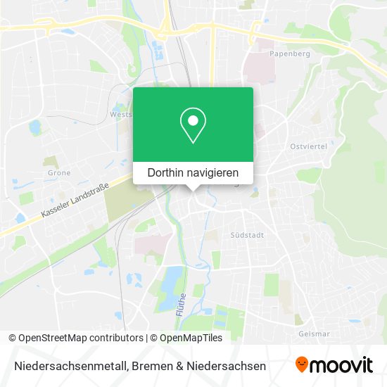 Niedersachsenmetall Karte