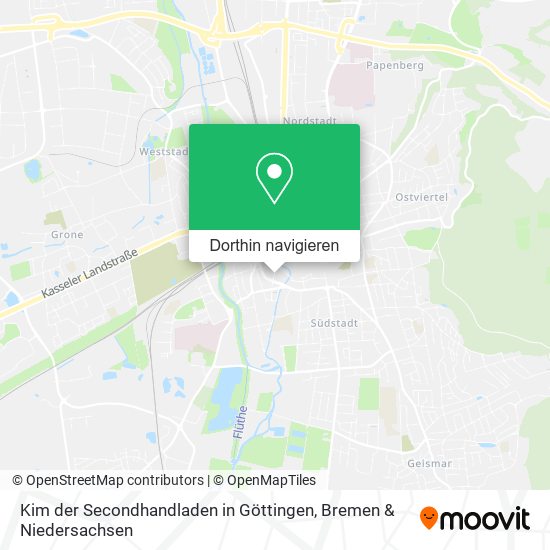 Kim der Secondhandladen in Göttingen Karte