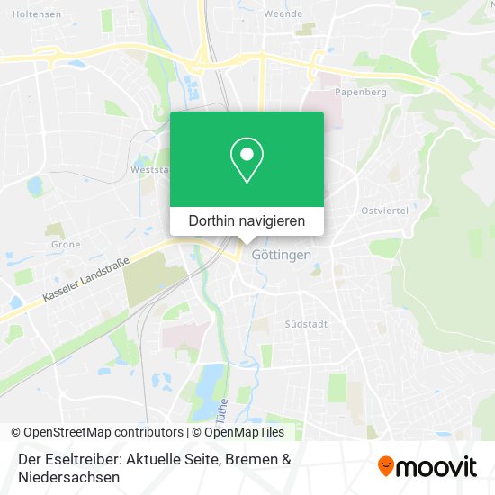 Der Eseltreiber: Aktuelle Seite Karte