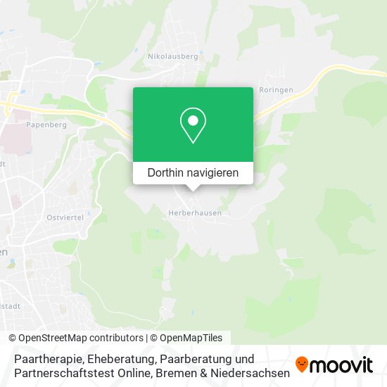 Paartherapie, Eheberatung, Paarberatung und Partnerschaftstest Online Karte