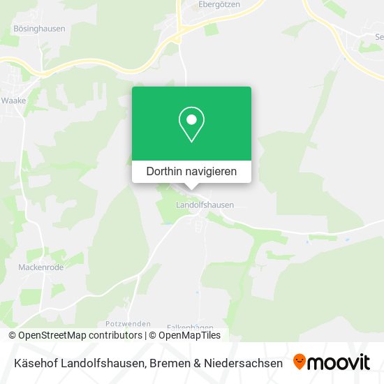 Käsehof Landolfshausen Karte