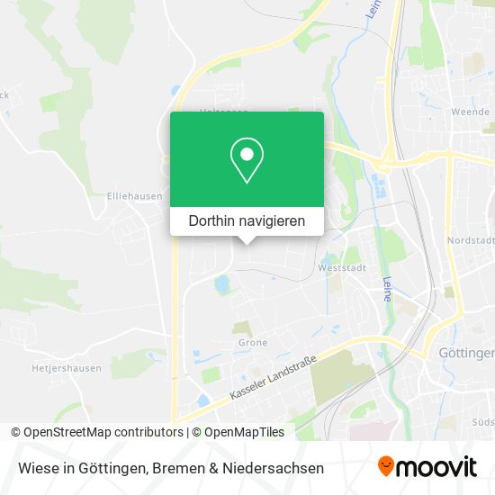 Wiese in Göttingen Karte