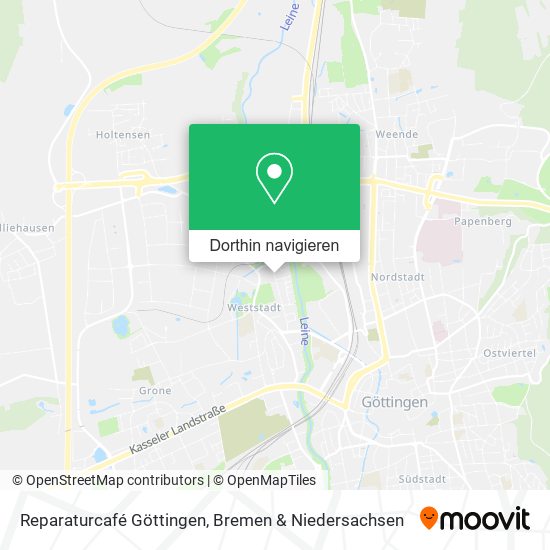 Reparaturcafé Göttingen Karte