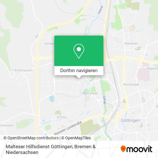 Malteser Hilfsdienst Göttingen Karte