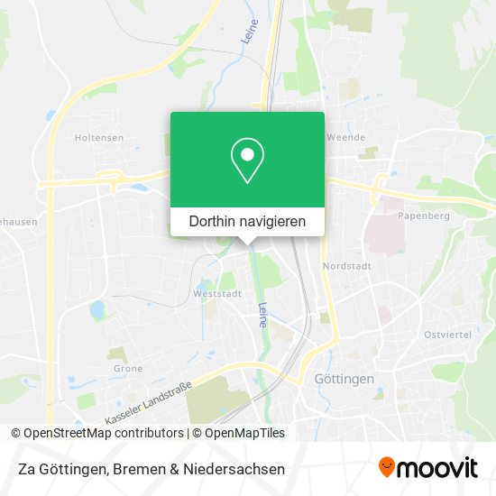 Za Göttingen Karte