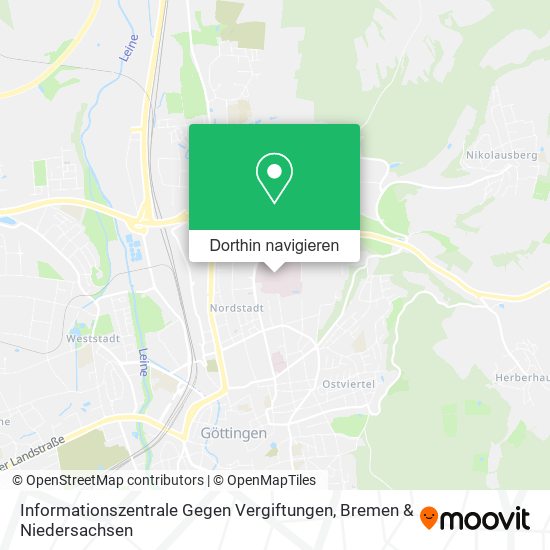 Informationszentrale Gegen Vergiftungen Karte