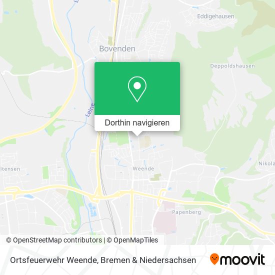 Ortsfeuerwehr Weende Karte