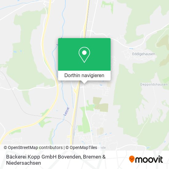 Bäckerei Kopp GmbH Bovenden Karte