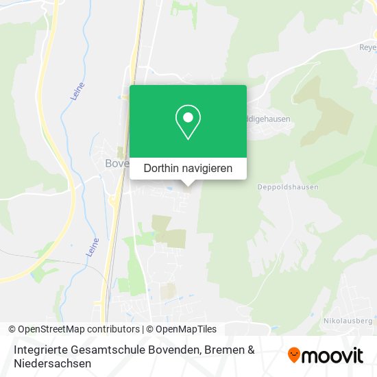 Integrierte Gesamtschule Bovenden Karte