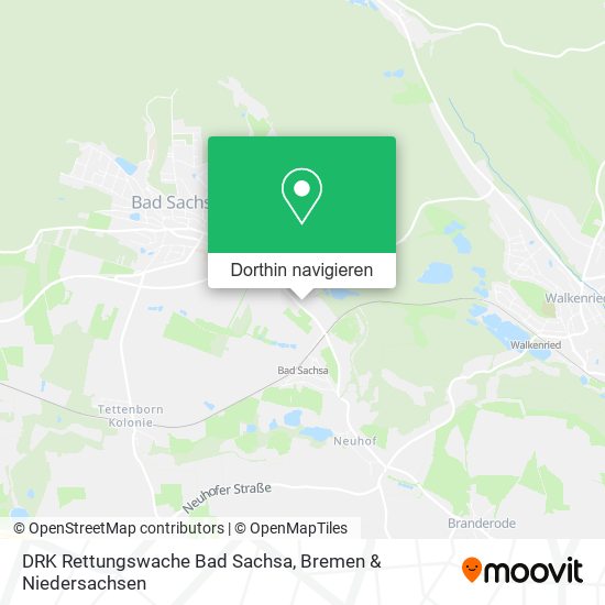 DRK Rettungswache Bad Sachsa Karte