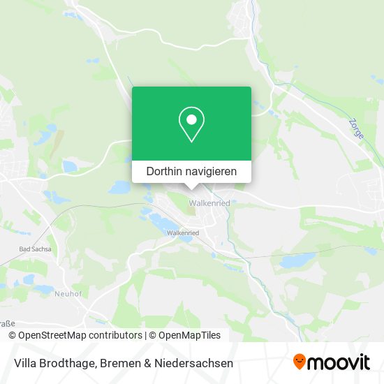 Villa Brodthage Karte
