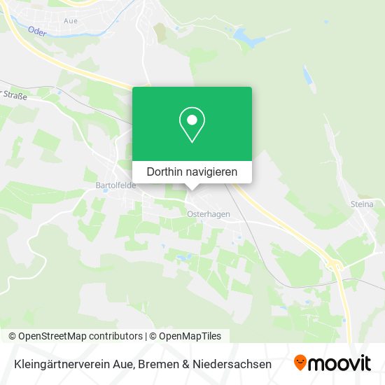 Kleingärtnerverein Aue Karte