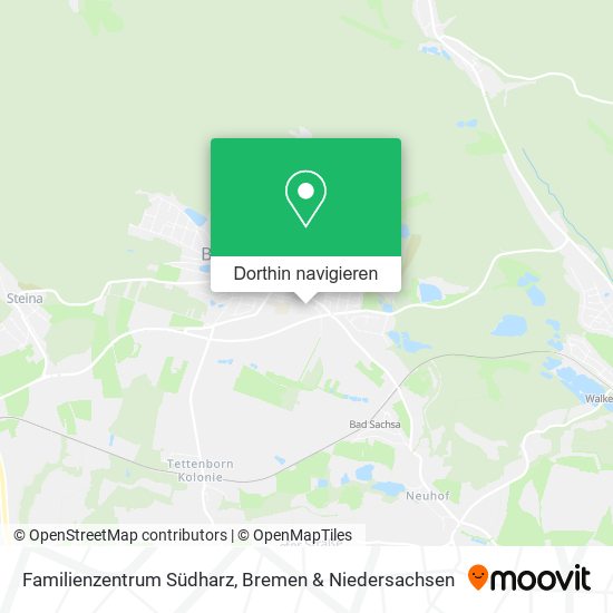 Familienzentrum Südharz Karte