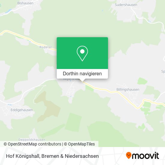 Hof Königshall Karte