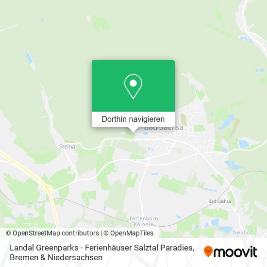 Landal Greenparks - Ferienhäuser Salztal Paradies Karte