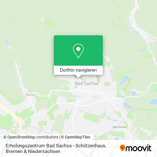 Erholungszentrum Bad Sachsa - Schützenhaus Karte