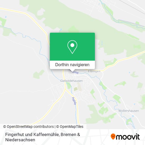Fingerhut und Kaffeemühle Karte